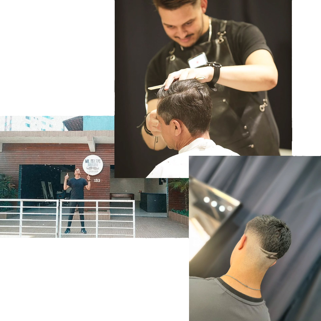 Imagens sobre a barbearia